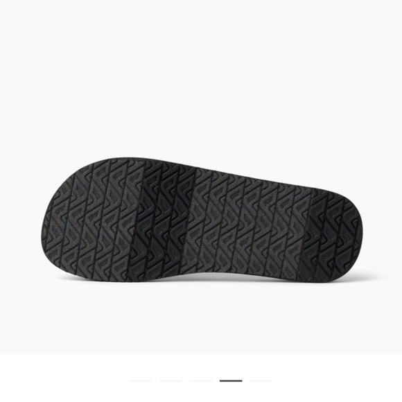 Reef Flip Flops Sandy Sandal Womens Sz 10 Black Synthetic‎ Chunky Thong Slip-On - Picture 2 of 10